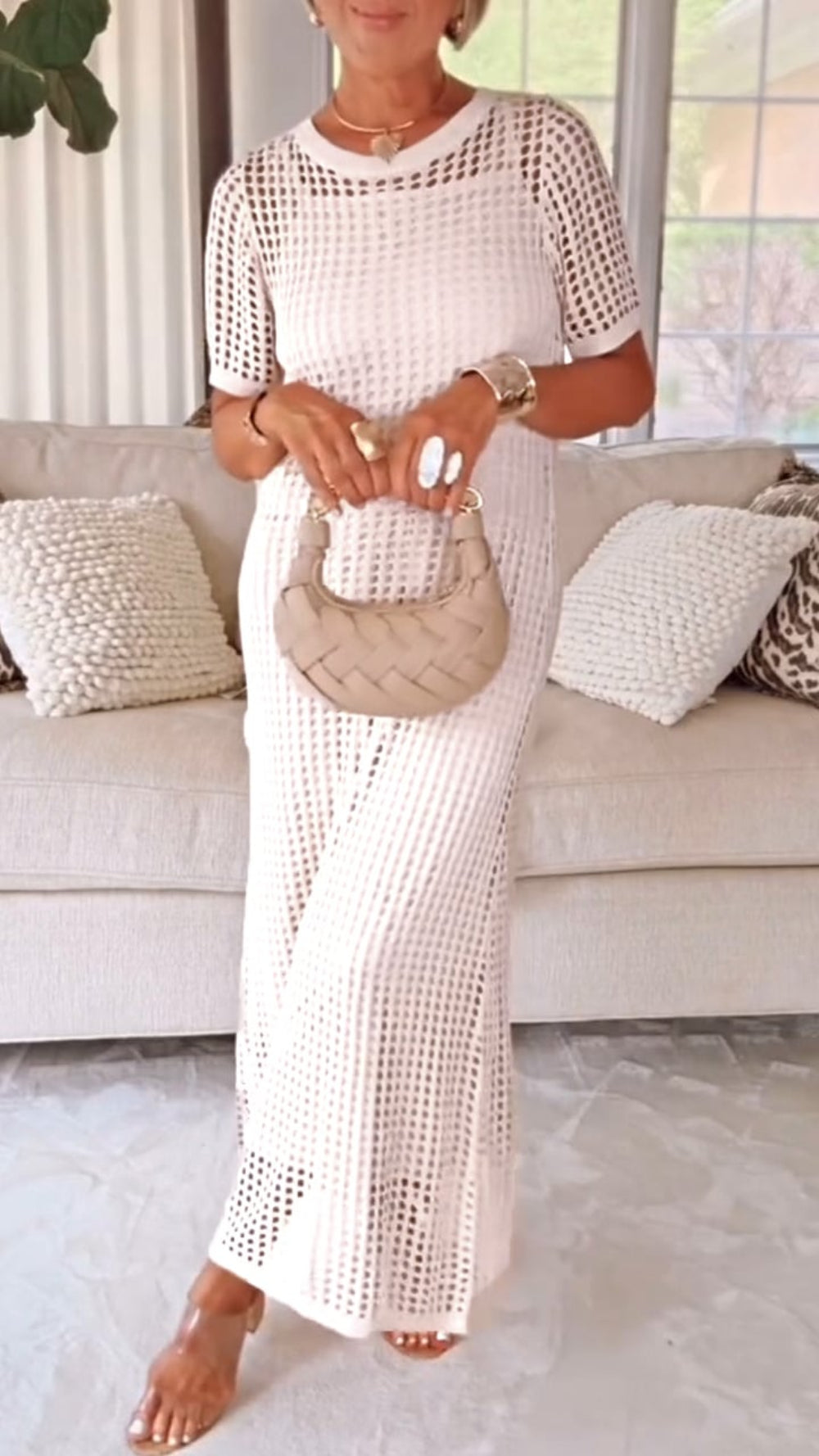 ELLA | ELEGANT BOAT NECK HOLLOW AIRY TWO-PIECE DRESS