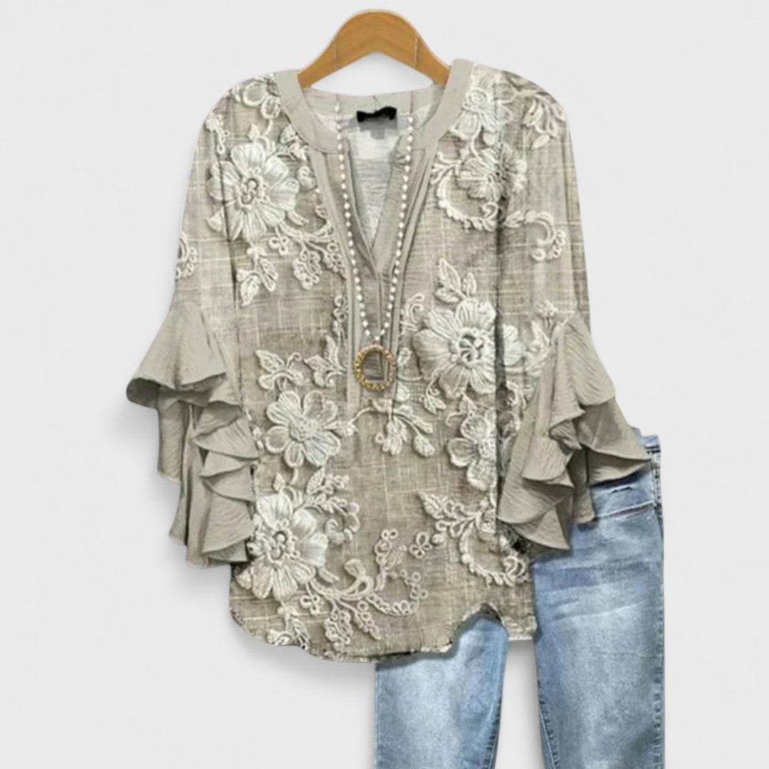 MAYA | BLOUSE WITH ELEGANT FLOWERS