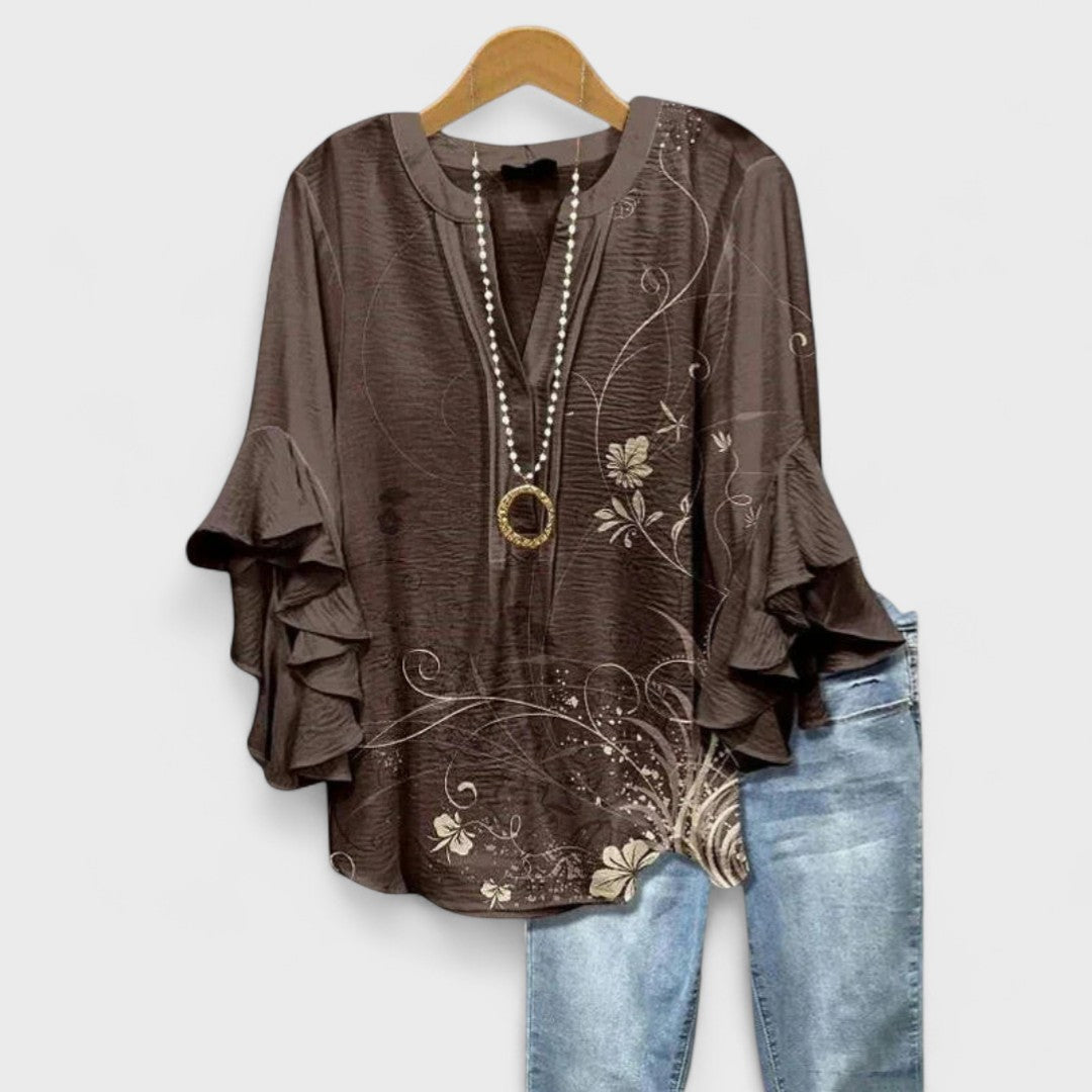 MAYA | BLOUSE WITH ELEGANT FLOWERS