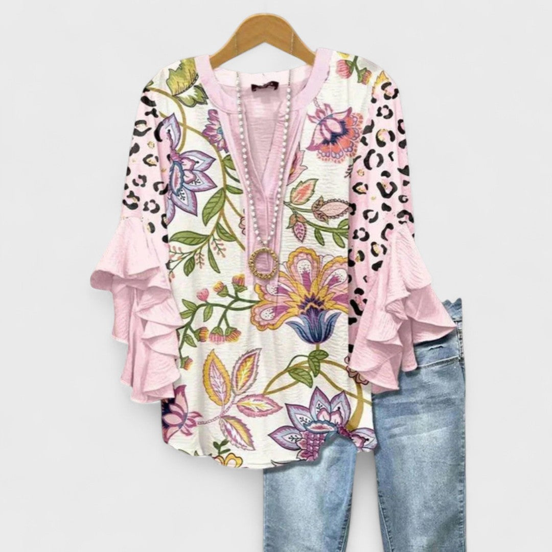 MAYA | BLOUSE WITH ELEGANT FLOWERS