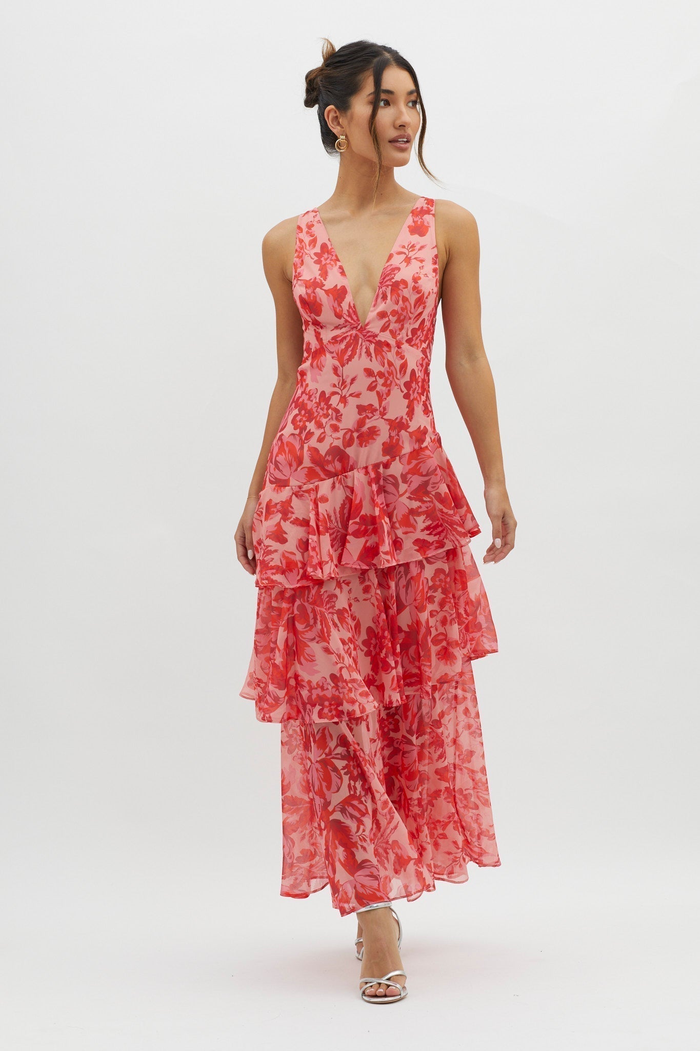 FAYE | BLOOM SHIFT MIDI DRESS