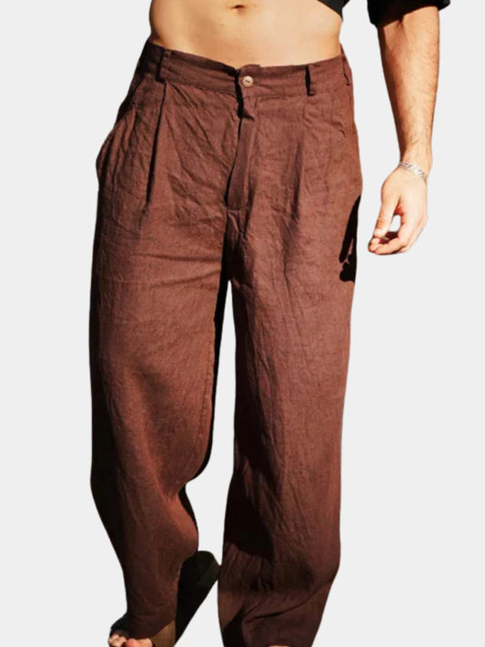 JAMES | WIDE-LEG LINEN TROUSERS