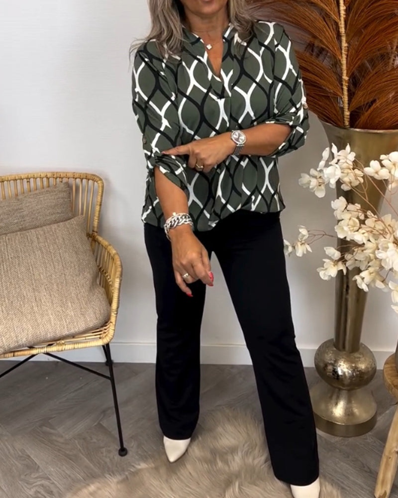 EMILY | BLOUSE WITH ABSTRACT PRINT