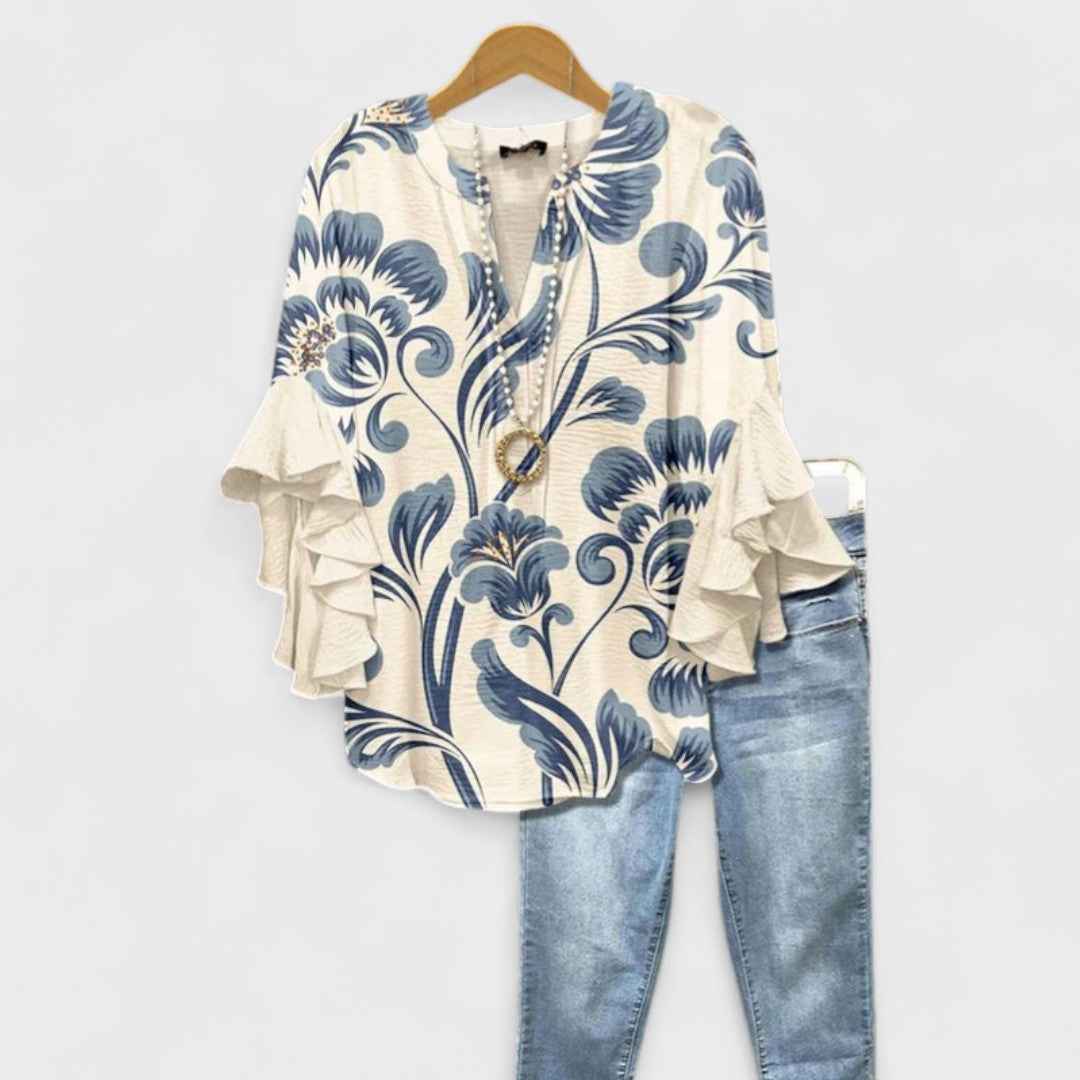MAYA | BLOUSE WITH ELEGANT FLOWERS