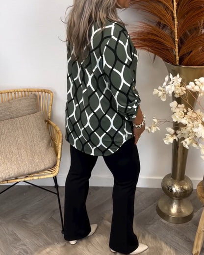 EMILY | BLOUSE WITH ABSTRACT PRINT