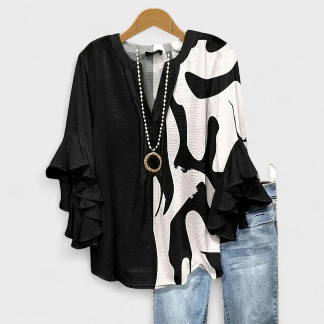 MAYA | BLOUSE WITH ELEGANT FLOWERS