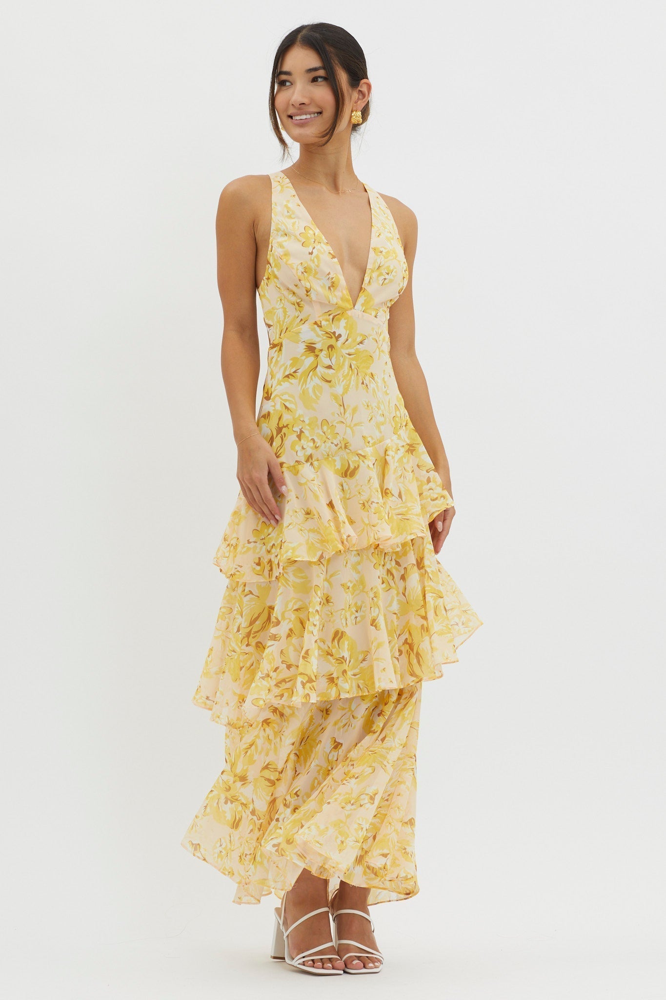 FAYE | BLOOM SHIFT MIDI DRESS