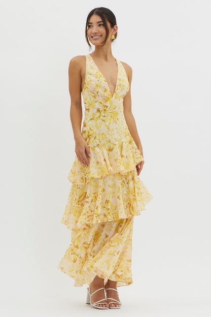 FAYE | BLOOM SHIFT MIDI DRESS