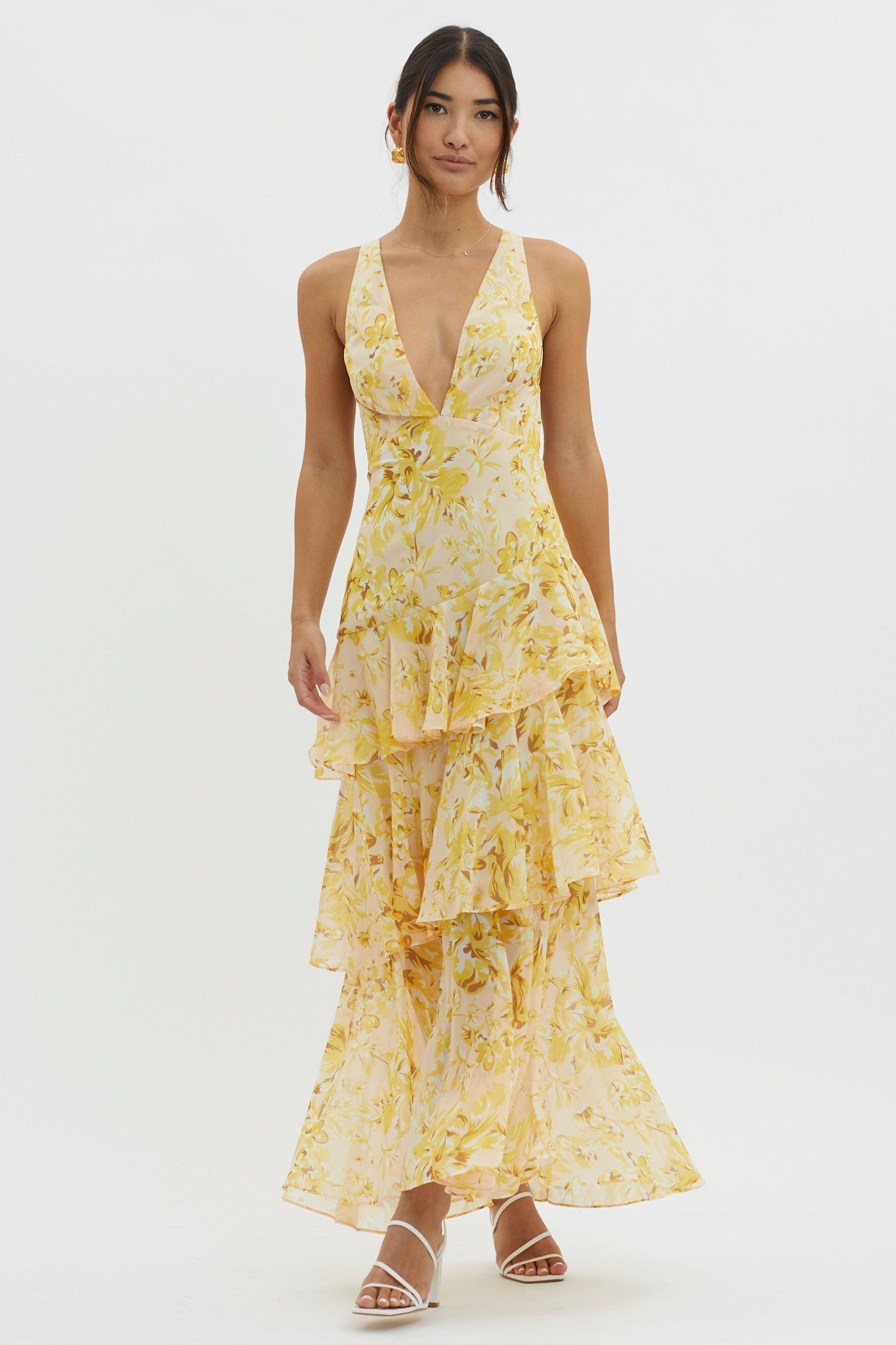 FAYE | BLOOM SHIFT MIDI DRESS