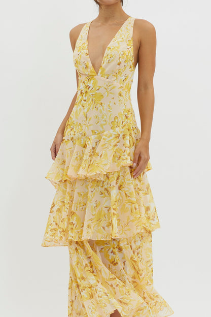 FAYE | BLOOM SHIFT MIDI DRESS