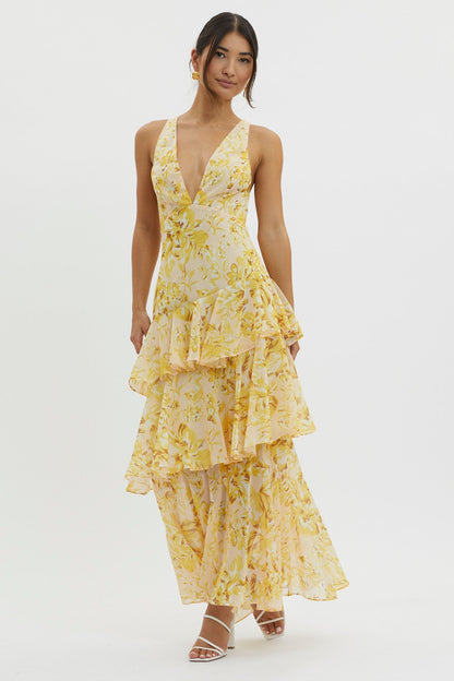 FAYE | BLOOM SHIFT MIDI DRESS
