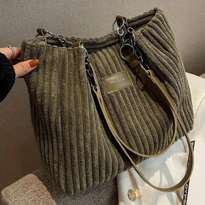 MEGAN | COTTON CORDUROY BAG