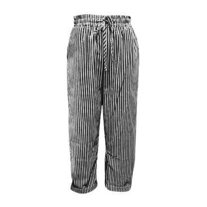 EMILY | STRIPED TROUSERS IN LINEN AND COTTON