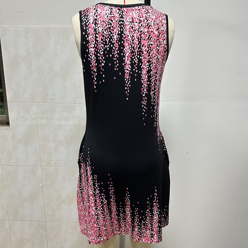 VICTORIA | SLEEVELESS PRINTED MINI JACKET