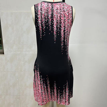 VICTORIA | SLEEVELESS PRINTED MINI JACKET